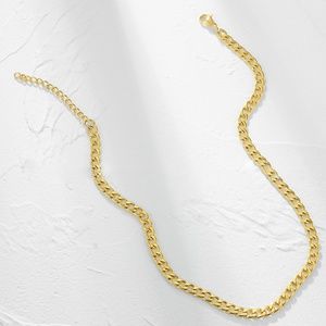 Unisex Cuban Gold Plated  Necklace